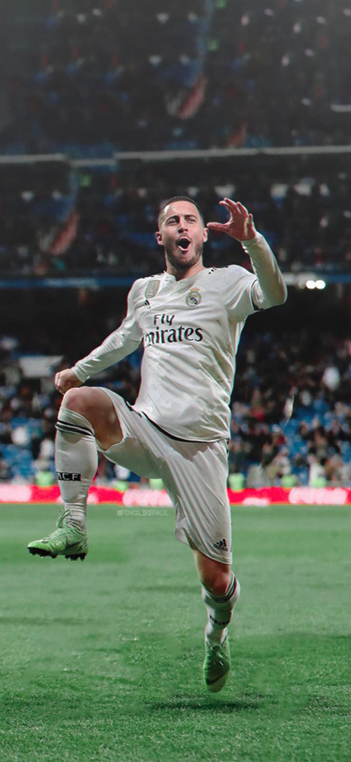 踢球侠壁纸:西甲皇家马德里阿扎尔高清全面屏手机第六期