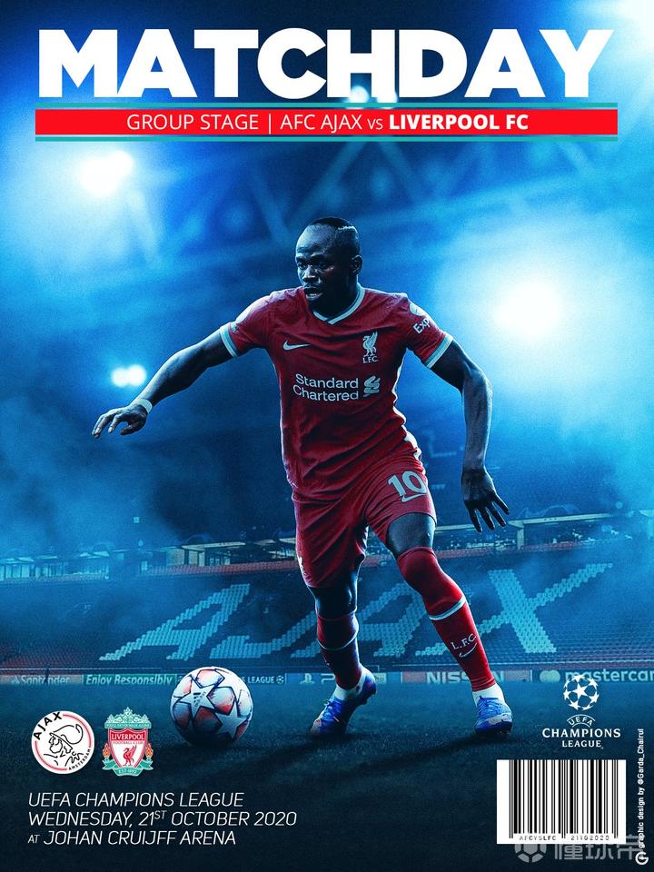 比赛海报欧冠小组赛第1轮阿贾克斯vs利物浦