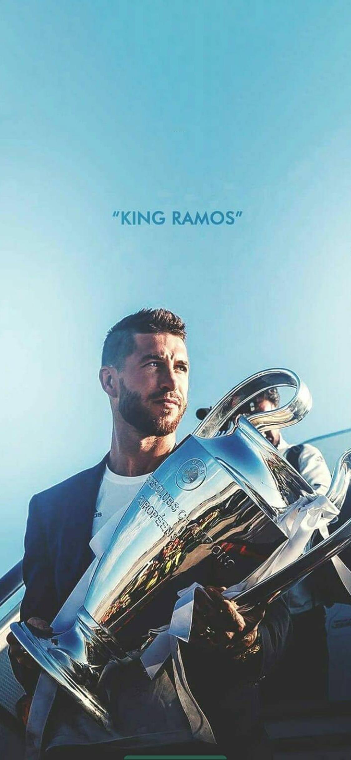 踢球侠无水印全面屏壁纸西甲皇马拉莫斯手机第四期